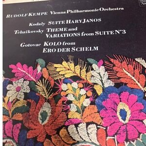 Rudolf Kempe Vienna Philharmonic Kodaly Tchaikovsky Angel Vinyl LP S 35975